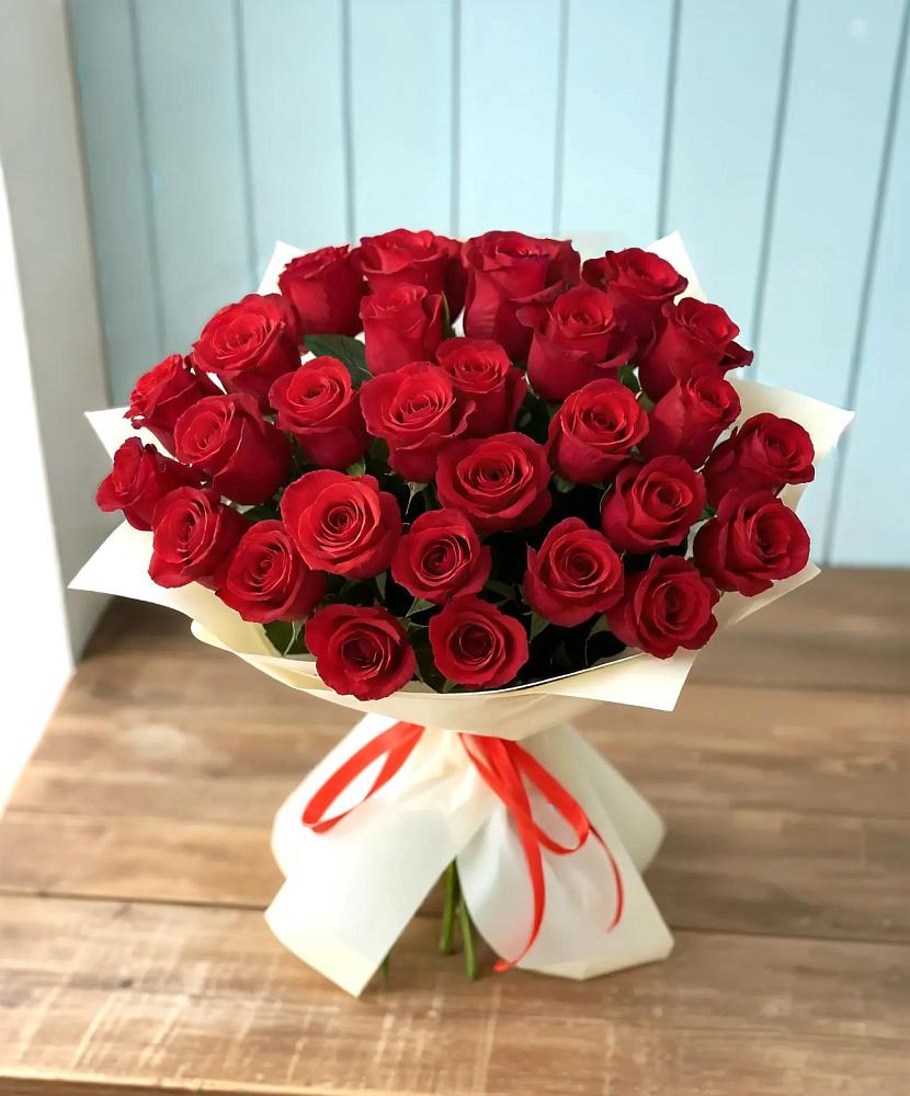Букет 29 Красных роз в Дружной Горке