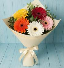 Букет цветов из:  Герберы #REPLACE_PRED# Дружной Горке