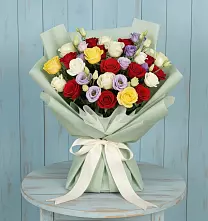 Букет цветов из:  Розы в Дружной Горке
