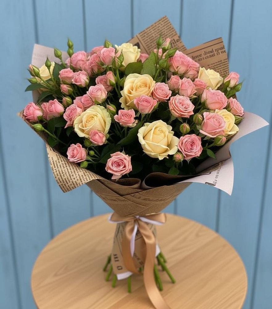 Букет цветов из: Розы в Дружной Горке