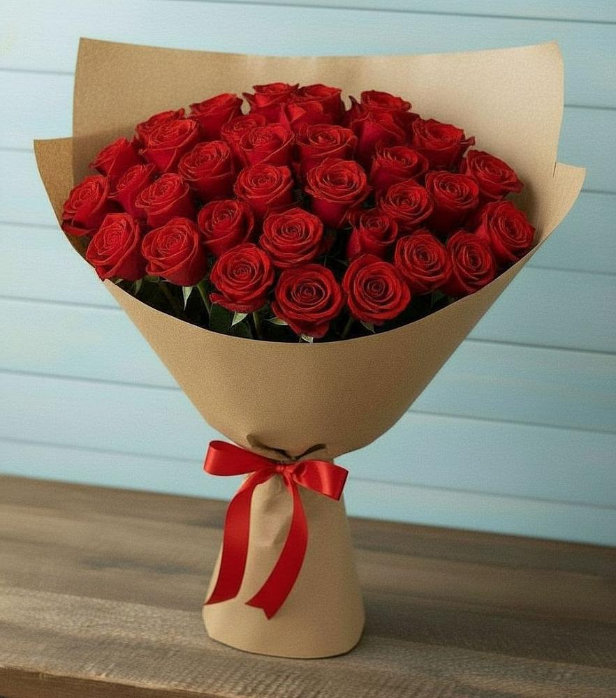 Букет Красные розы Милано в Дружной Горке