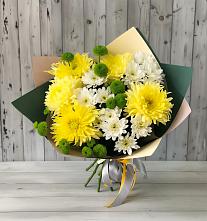Букет цветов из:  Хризантемы в Дружной Горке