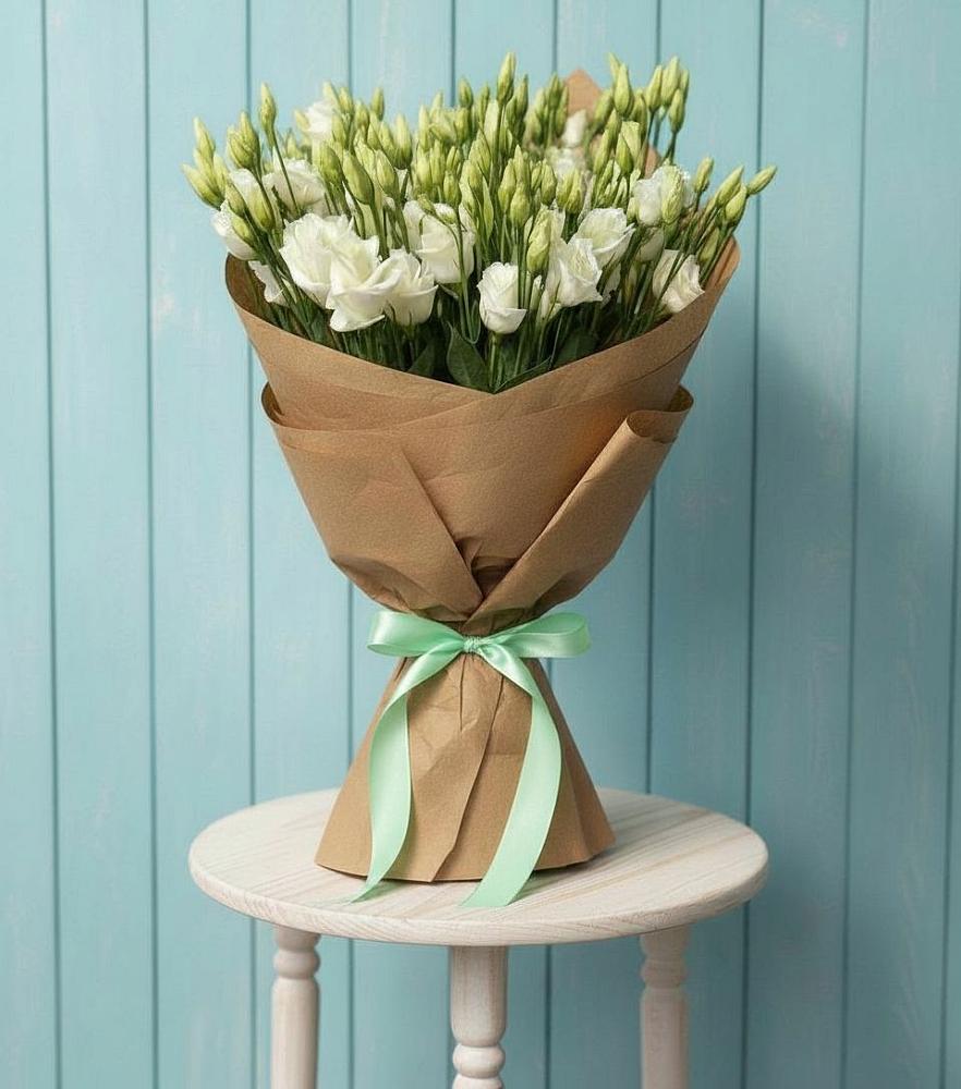 Букет цветов из: Лизиантусы в Дружной Горке