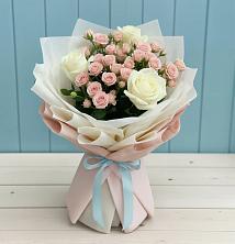 Букет цветов из:  Розы в Дружной Горке