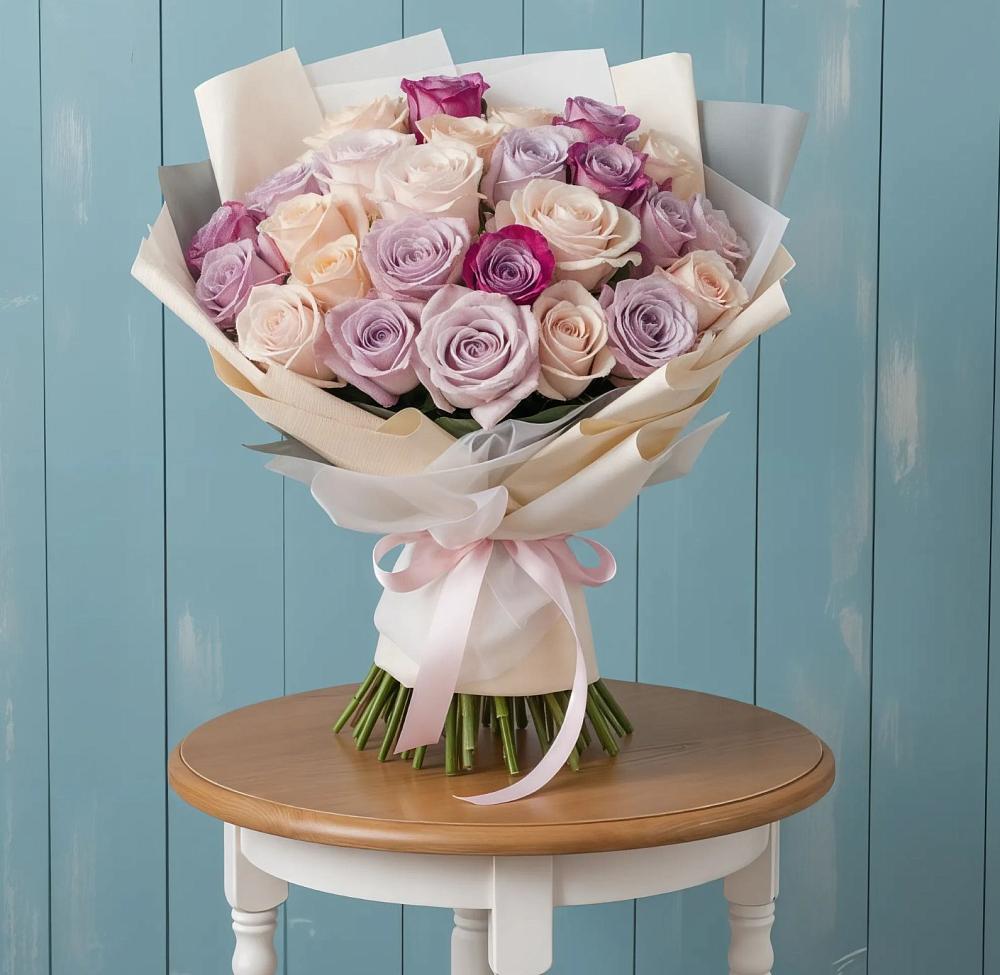 Букет цветов из: Розы в Дружной Горке