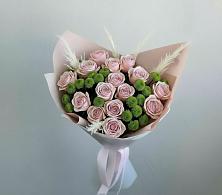 Букет цветов из:  Розы и Хризантемы #REPLACE_PRED# Дружной Горке