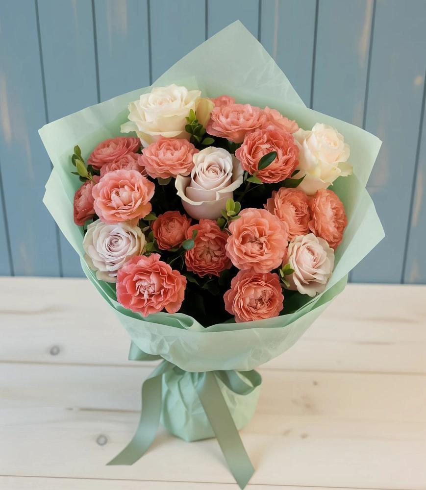 Букет цветов из: Розы в Дружной Горке