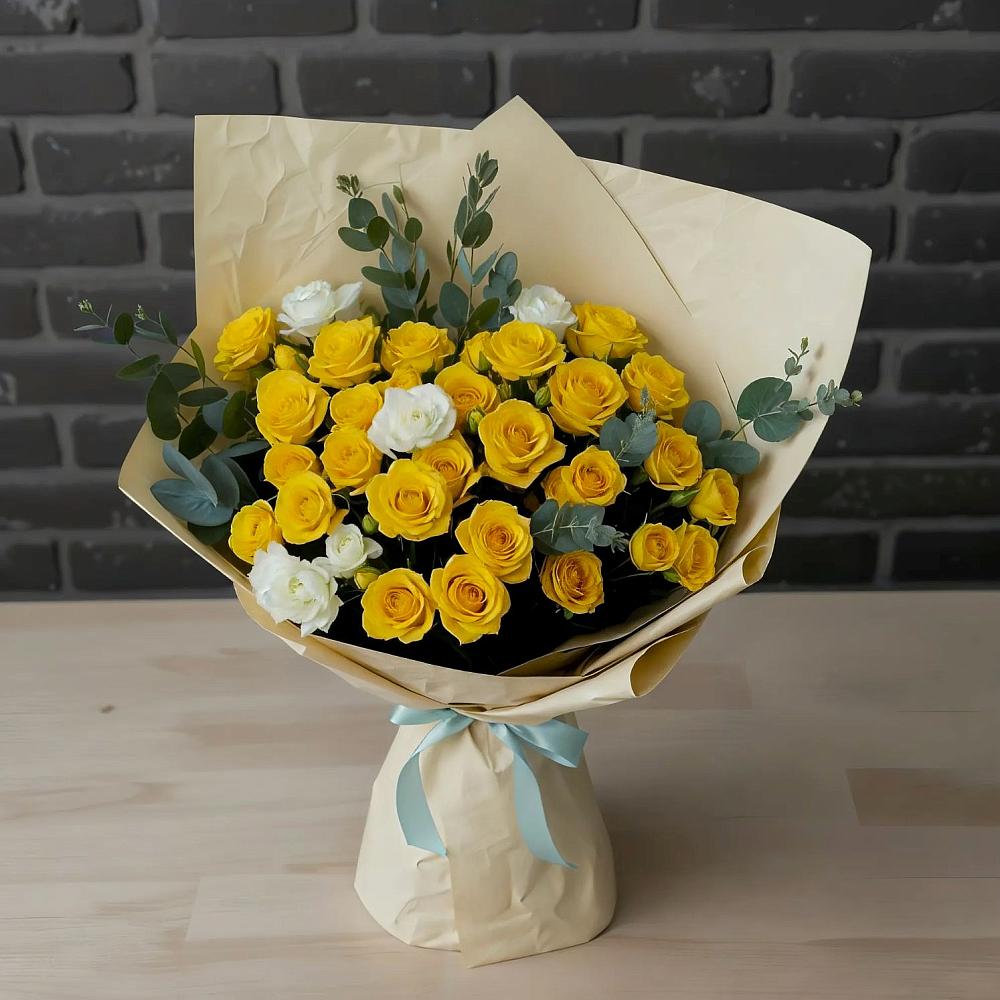 Букет цветов из: Розы в Дружной Горке