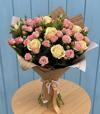 Букет цветов из:  Розы в Дружной Горке
