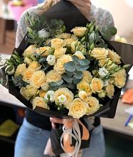 Букет цветов из:  Розы и Лизиантусы #REPLACE_PRED# Дружной Горке