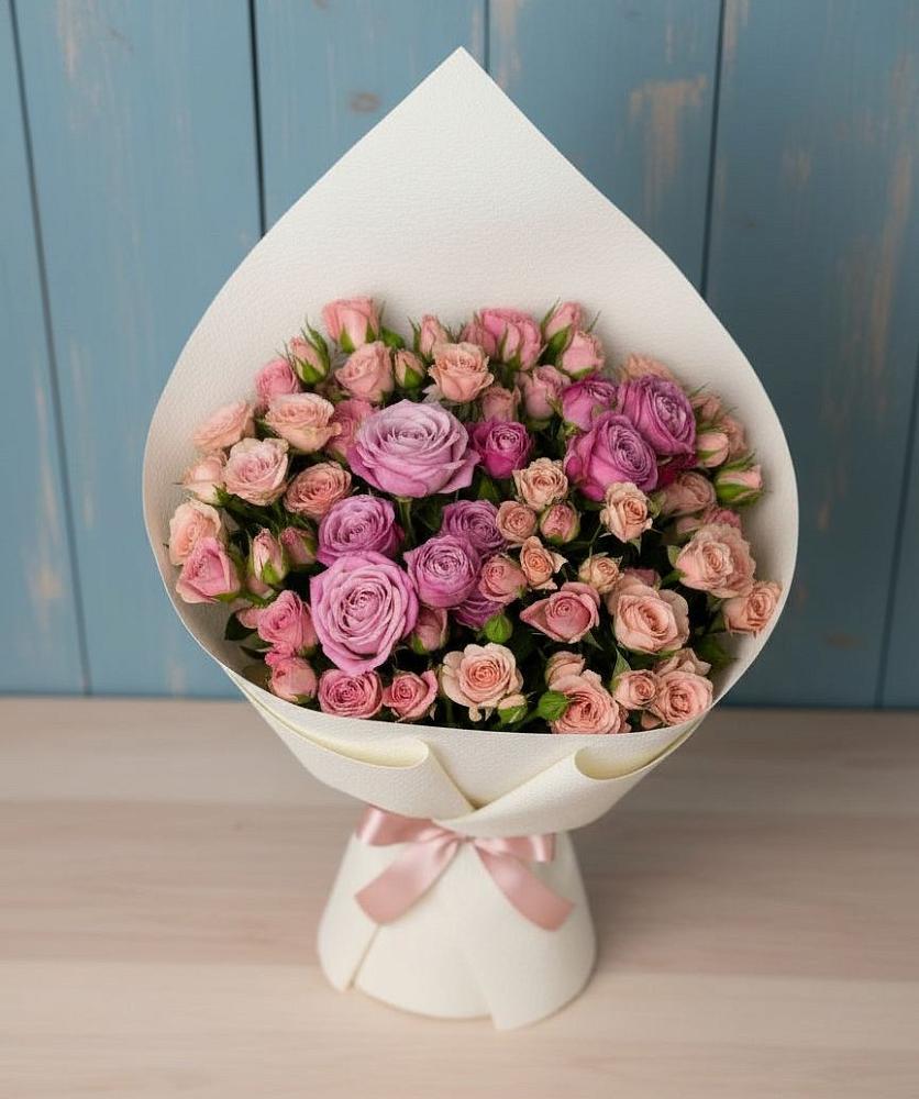 Букет цветов из: Розы в Дружной Горке