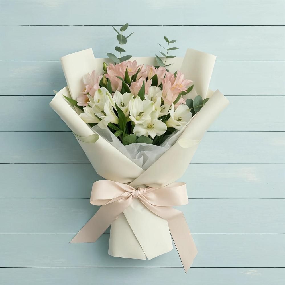 Букет цветов из: Альстромерии в Дружной Горке