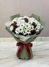 Букет цветов из:  Хризантемы в Дружной Горке