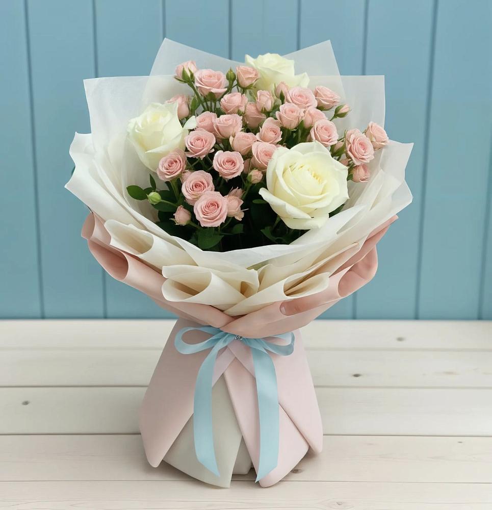 Букет цветов из: Розы в Дружной Горке