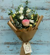 Букет цветов из:  Розы и Лизиантусы #REPLACE_PRED# Дружной Горке